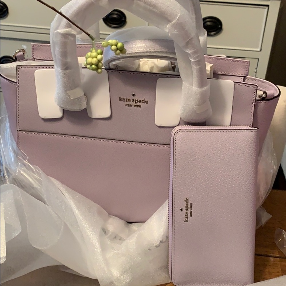SOLD!!!! Kate Spade Lavender Mist Satchel & Wallet